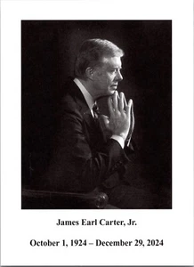 President Jimmy Carter In Repose Memorial Card- Carter Center - Authentic - 2025 - Picture 1 of 2