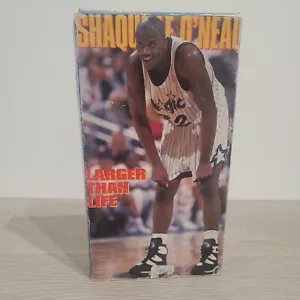 Shaquille O'Neal - Larger Than Life (VHS, 1995) Shaq NBA - Picture 1 of 8