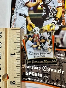 2002 SF Giants Chronicle "The Unforgettable Season" #7 of #8 Limited Edition Pin - Picture 1 of 4