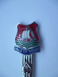 EMAILLE WAPPEN SAMMLER LÖFFEL "ISLE OF WHITE 2 " - Bild 1 von 1