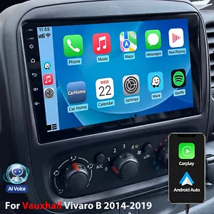 CarPlay Stereo For Vauxhall Vivaro B 2014-2019 Android 14 GPS Nav 32GB Car Radio - Picture 1 of 15