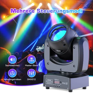 200W LED Beam Moving Head Bühnenlicht RGBW Scheinwerfer DMX DJ Spot Partylicht - Bild 1 von 13