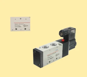 Pneumatikventil 5/2 Wege 12 Volt 3/8" 1,5 - 8 bar 5/2 Wegeventil Magnetventil - Bild 1 von 1