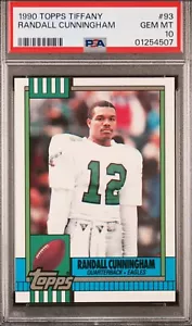 1990 Topps Tiffany โ Randall Cunningham โ ๐ MINT PSA 10 โ population 3 REHOLDER - Picture 1 of 3
