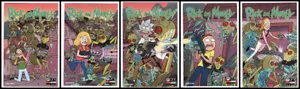 RICK AND MORTY #1 2 3 4 5 CONNECTING VARIANT SET OF 5 50th Oni Press 2019 NM- - Picture 1 of 9