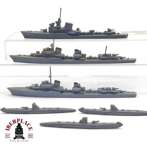 1:1250 WIKING 6x Galster tipo Karl Alpino modelo de barco - Imagen 1 de 9