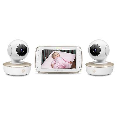 Motorola Video Baby Monitor - 2 Wide Angle HD Cameras With Infrared Night Vision • 58.49$