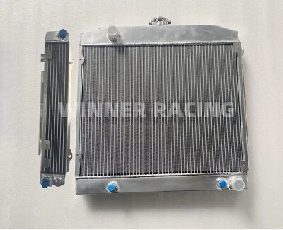 Fit Mercedes-Benz/8 W114 250 280;W115 220 230 68-77 aluminum radiator+oil cooler - Image 1 of 4