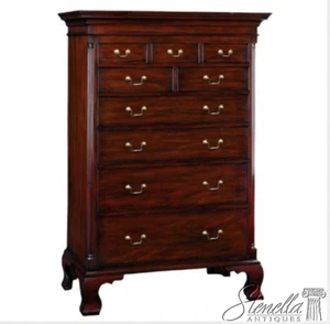 37853ECHENKEL HARRIS model #175 Chippendale Mahogany New Market High Chest ~ NEW - Picture 1 of 12
