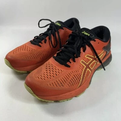 Asics Gel Kayano 25 Cherry Red Safety Yellow Volt 1011A019 801 Sneakers Size 8 - Image 1 of 4