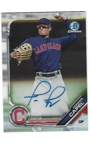 Conner Capel 2019 Bowman Chrom Autogrammkarte # CPA-CC, Cleveland - Bild 1 von 2
