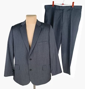 Ted Baker Elevated Mens Gray Wool Blend Single Breasted Suit Size 46S, W40" - Picture 1 of 14