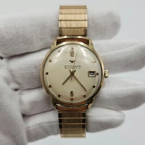 Wittnauer Men's Vintage 10K Gold Plated Automatic Watch - FOR PARTS / REPAIR - Picture 1 of 13