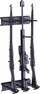 Gun Rack Wall Indoor Adjustable Holder Heavy Duty Shotgun Rifle Rack Display St - Picture 1 of 6