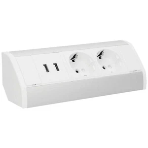 ORNO OR-GM-9003/W-G(GS) Ecksteckdose 2 fach mit Kindersicherung + 2x USB Dose - Bild 1 von 6
