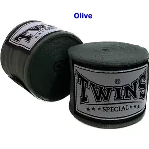 Envolturas de mano especiales Muay Twins CH5 boxeo algodón elástico hechas en TH 180 pulgadas/4,5 m - Imagen 1 de 11