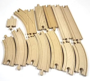 Holzeisenbahn Zug Schienen Konvolut Brio Eichhorn Ersatzteile AY277 - Bild 1 von 3