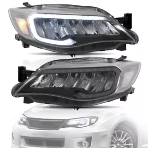 VLAND FULL LED Reflector Headlights For 08-13 Subaru Impreza WRX STI G3 - Picture 1 of 11