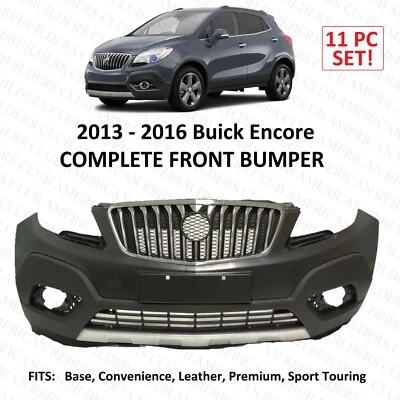 Juego de parachoques delantero Buick Encore 2013 2014 2015 2016 superior inferior ¡con todas las parrillas! Foto 1 de 4