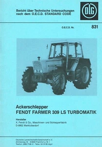 Fendt Farmer 309 LS Turbomatik, orig. DLG Bericht 1982 - Bild 1 von 2