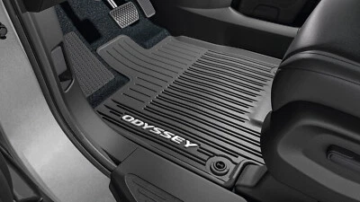 2018-2026 Genuine Honda Odyssey Black All Season Floor Mats 08P17-THR-110A - Image 1 of 3