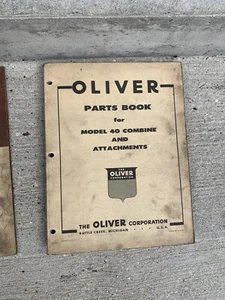 Vintage Oliver Combine Parts Book - Picture 1 of 1