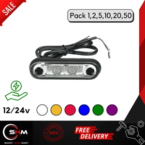 HELLA ESTILO LED AL RAS AJUSTE KELSA BAR MARCADOR LÁMPARA LUZ 12v 24v Paquete 1-50 NUEVO - Imagen 1 de 21