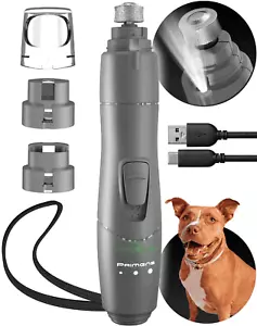 Hundennagelschleifer mit LED hellgrau wiederaufladbar für große mittlere & kleine Hunde - Bild 1 von 6