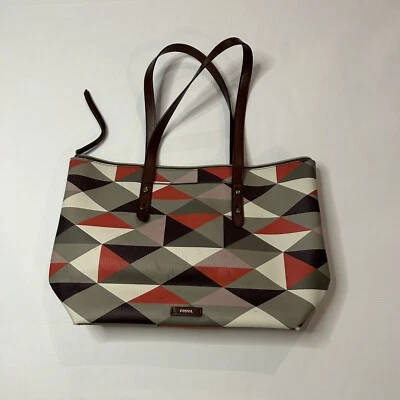 Bolso de Mano Fossil Jayda Rojo Multicolor Foto 1 de 4