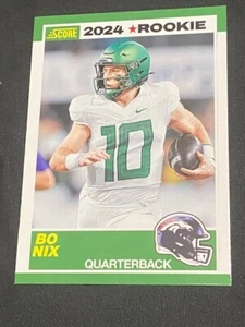 🏈 BO NIX Throwback Rookie 🏈 2024 Score  #9 Denver Broncos 🔥 HOT 🔥 HOT 🔥 HOT - Picture 1 of 2