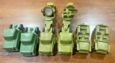 Lote de vehículos militares de plástico originales de colección IDEAL Toys Processed Plastics Co. Foto 1 de 2