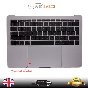 For Apple Macbook Pro 13" A1708 EMC 2978 EMC 3164 Palmrest Grey UK keyboard - Picture 1 of 4