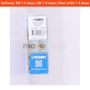 Pramet TCMT16T304E-FM Turning Inserts Drehwendeschneidplatte New NFP (9pieces) - Picture 1 of 4