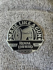 Royal Enfield Aluminum Decal, Emblem Sticker - Picture 1 of 4