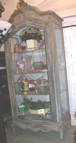 Late 19th Century Louis XV Provincial Style Vitrine / Display Cabinet Cover