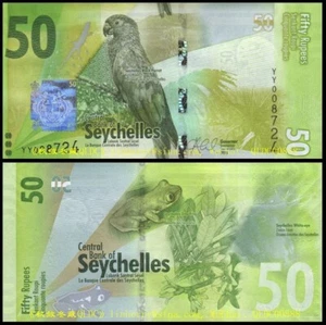 Seychelles 50 rupias, 2015, papel, prefijo de repuesto YY, raro, UNC - Imagen 1 de 1
