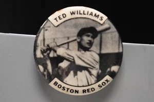 Vintage 1950s TED WILLIAMS Boston Red Sox Pin / Button 1.25" - Picture 1 of 3