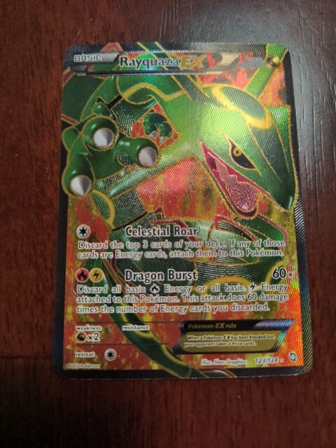 Mavin  SHINY RAYQUAZA 128/124 Secret Ultra Rare Pokémon Card Dragons  Exalted