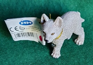 NEU MIT ETIKETT! PAPO 50228 - JUNGER POLARWOLF - 5 CM - WILDES TIERREICH  - Bild 1 von 2