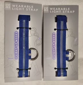 Vivitar Correa de Seguridad Portátil Iluminada y/o Collar de Perro Azul Juego de 2-Nuevo - Imagen 1 de 4