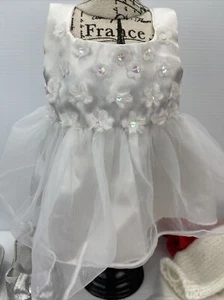 Build A Bear Workshop Clothes Lot Shoes Glamour Cape Fairy White Dress Shoes BAB - Picture 1 of 8