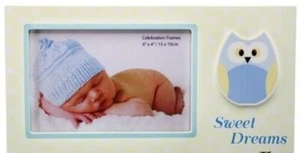 Sweet Dreams Baby Boy Blue Owl Photo Frame - Picture 1 of 1