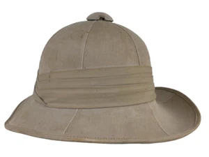 WW2 Canadian British Wolseley Tropical Sun Helmet Size 6 7/8 1940 Dated - Picture 1 of 6