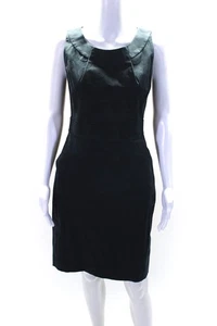 Kate Spade New York Womens Back Zip Scoop Neck Polka Dot Dress Navy Size 4 - Picture 1 of 7