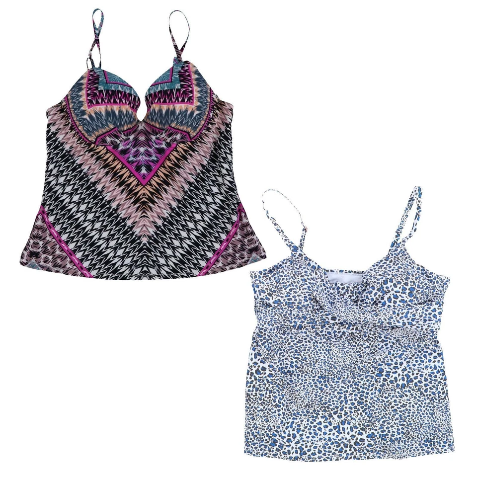 Raisins Womens Tankini Swimsuit Top Underwire Bathing Suit Stretch Swim New - Image 1 of 1