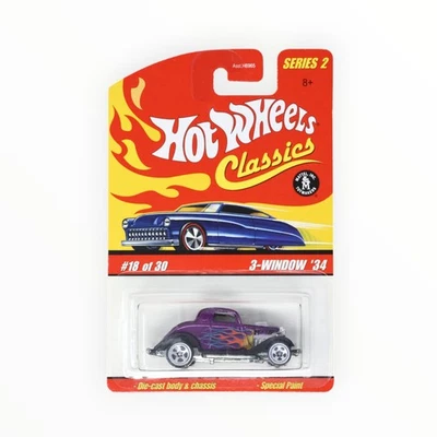 Hot Wheels 3-Window '34 #18 - Purple - 2006 Hot Wheels Classics A - Image 1 of 3