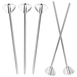 6 piezas pipeta de filtro de acero inoxidable agitadores de cócteles cuchara agitadora de metal - Imagen 1 de 12