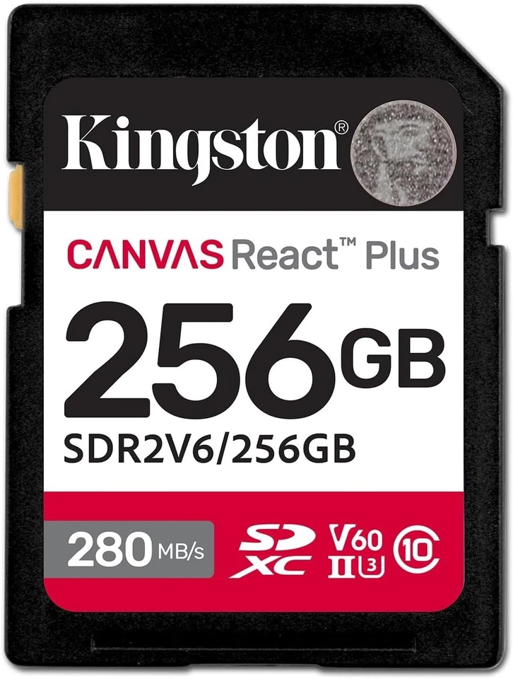Kingston 256GB Canvas React Plus Sdxc SDR2V6/256GB - Image 1 of 1
