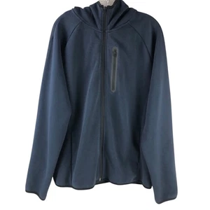 Uniqlo Tech Fleece Full Zip Hoodie Navy Blue Men's Size XL Gorpcore - Picture 1 of 8