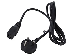 POSAC-C19-13/UK18 Kabel 3x1,5mm2 BS 1363 (G) Stecker,IEC C19 weiblich PVC 1,8m P - Bild 1 von 1